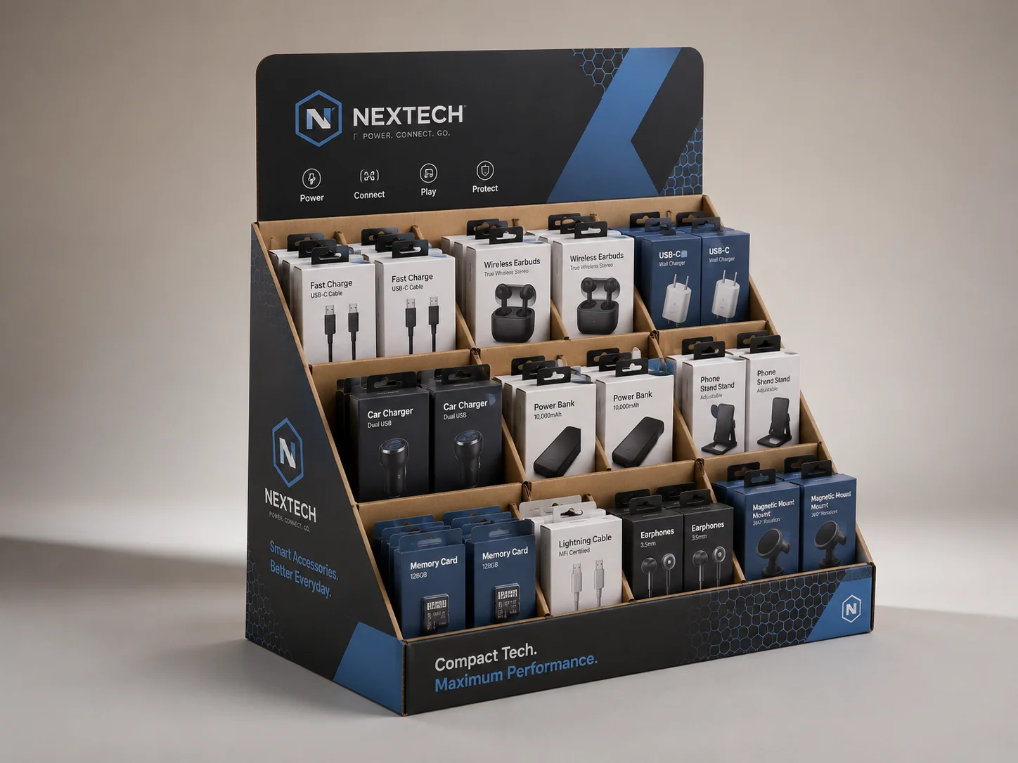 Retail POP display stands for brand promotions