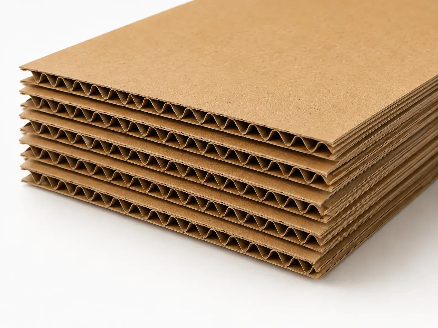 Corrugated board for display stand structures