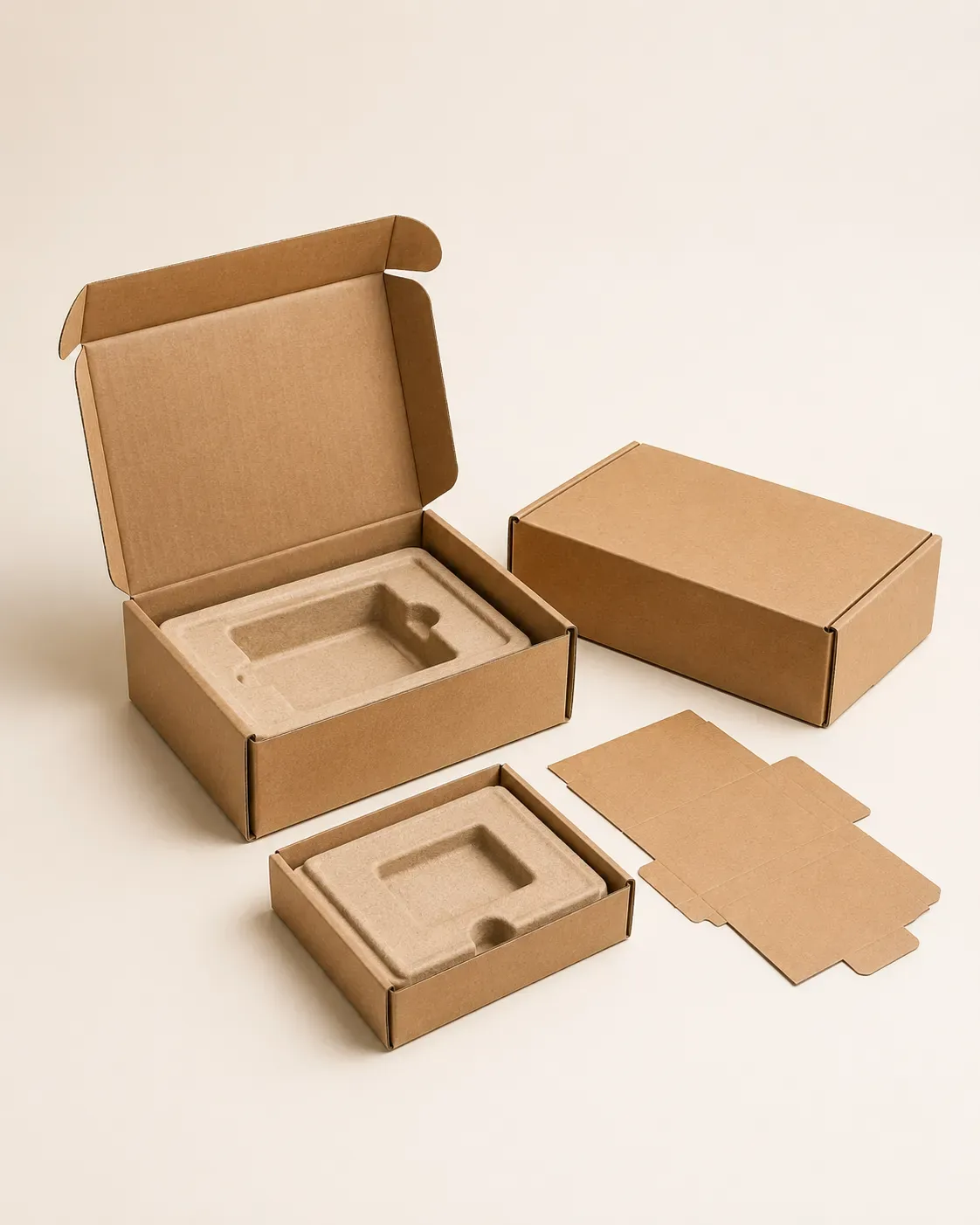 Sustainable custom mailer boxes with recyclable corrugated board and right-sized packaging design