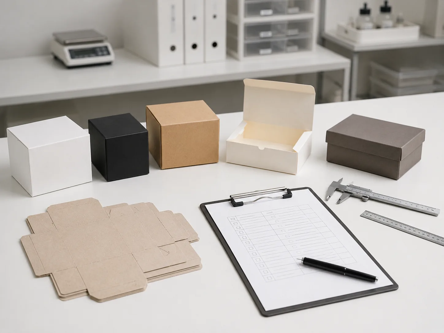 Final quality inspection for custom paper packaging shipment
