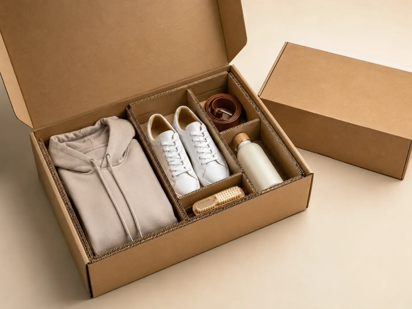 Corrugated insert for shipping.