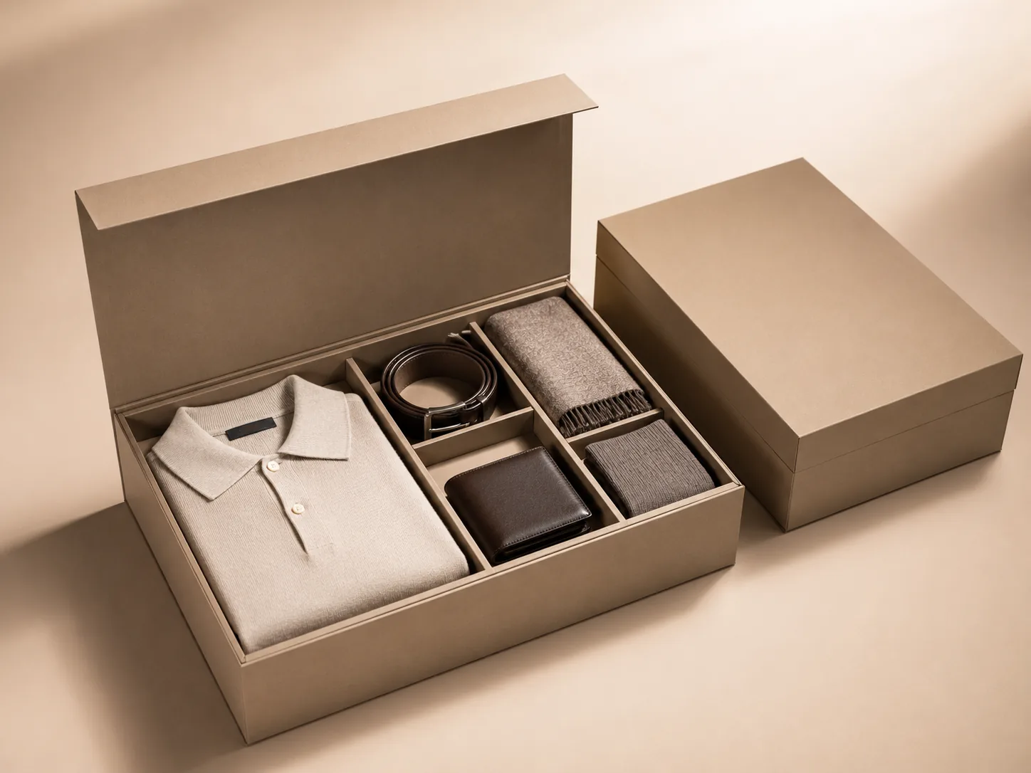 Fashion set with organized inserts.