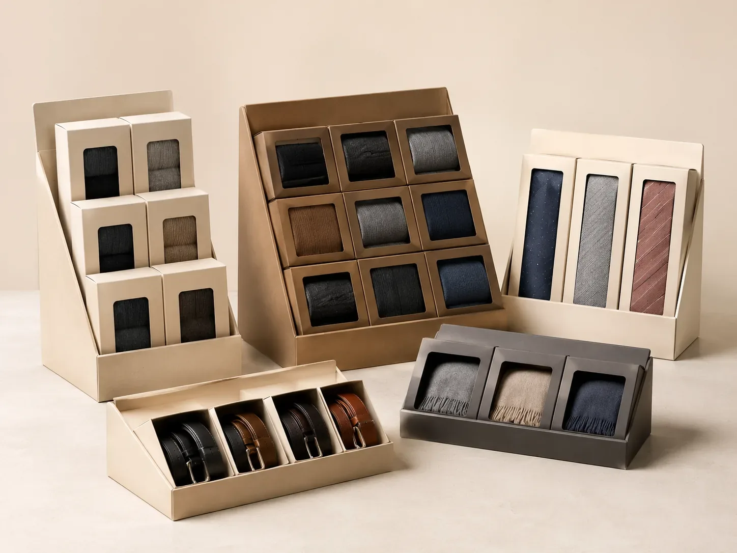 In-store promotion display for apparel products.