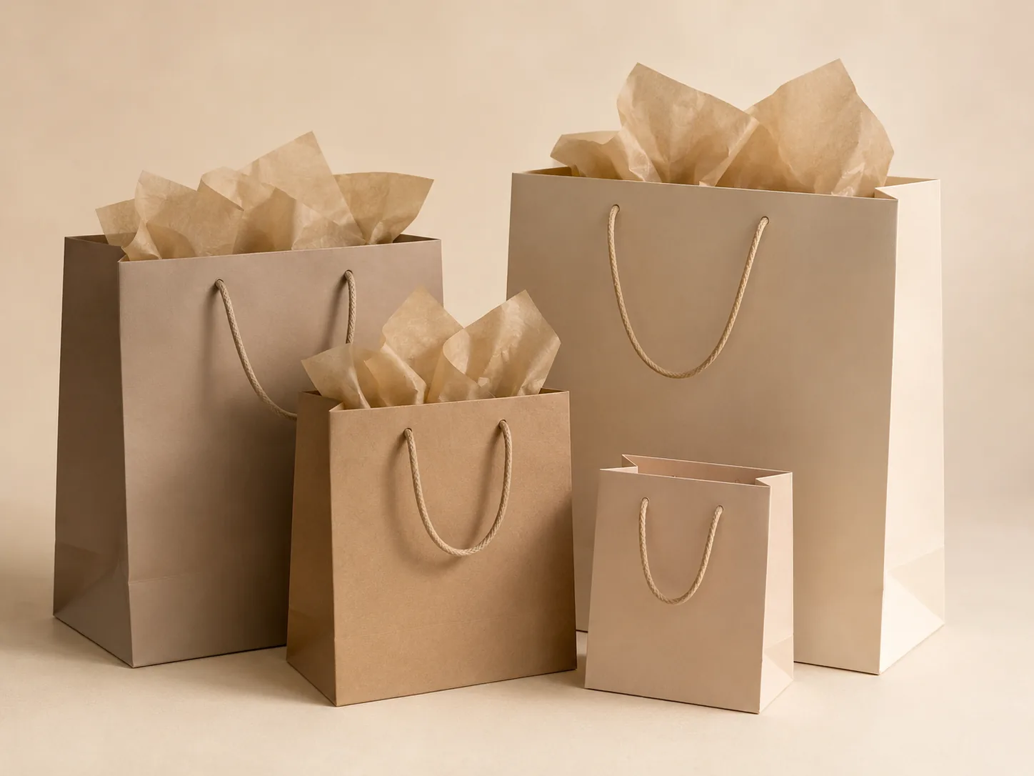 Custom paper bags for apparel and fashion retail stores