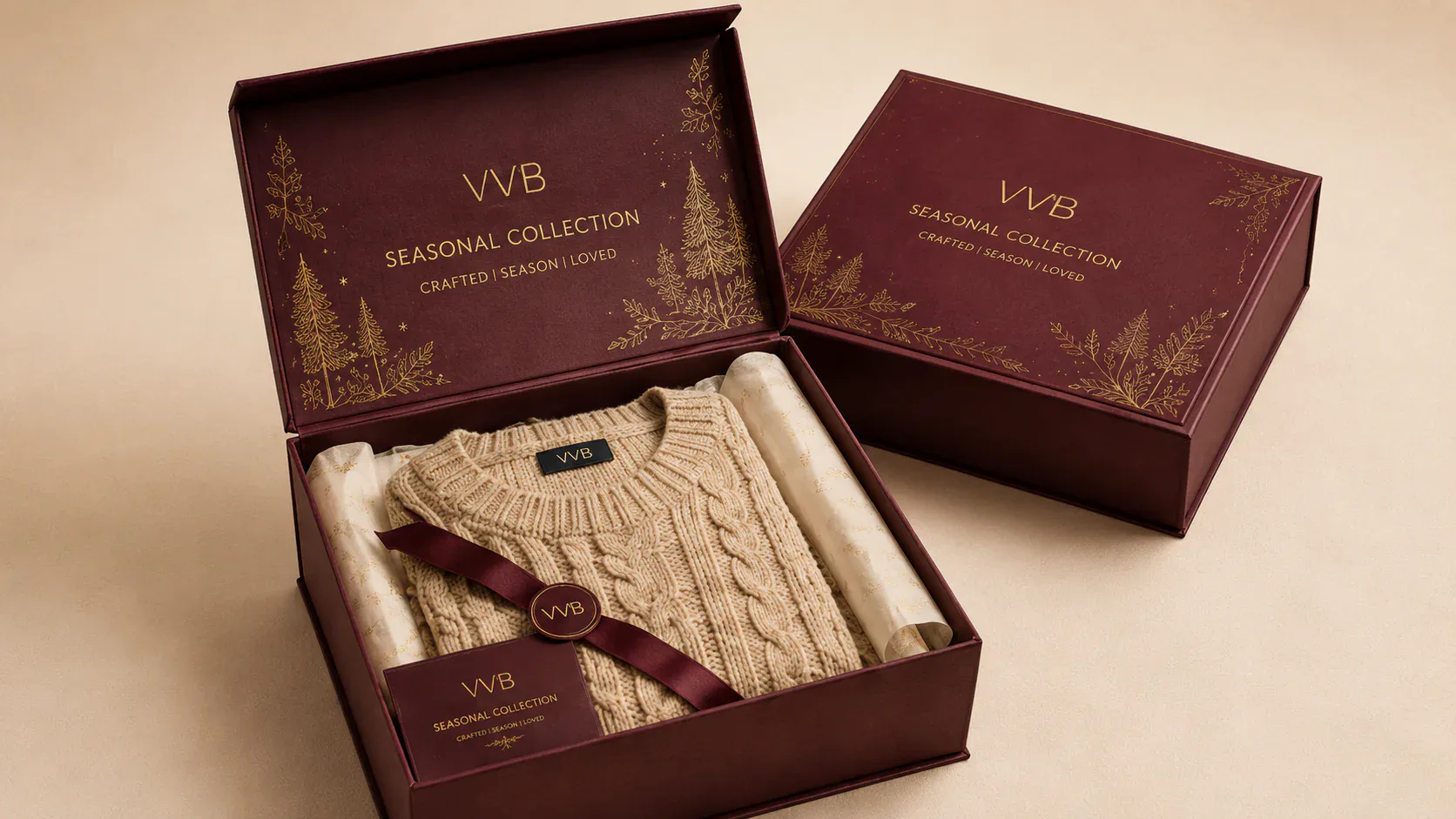 Seasonal collection packaging for apparel and fashion brands