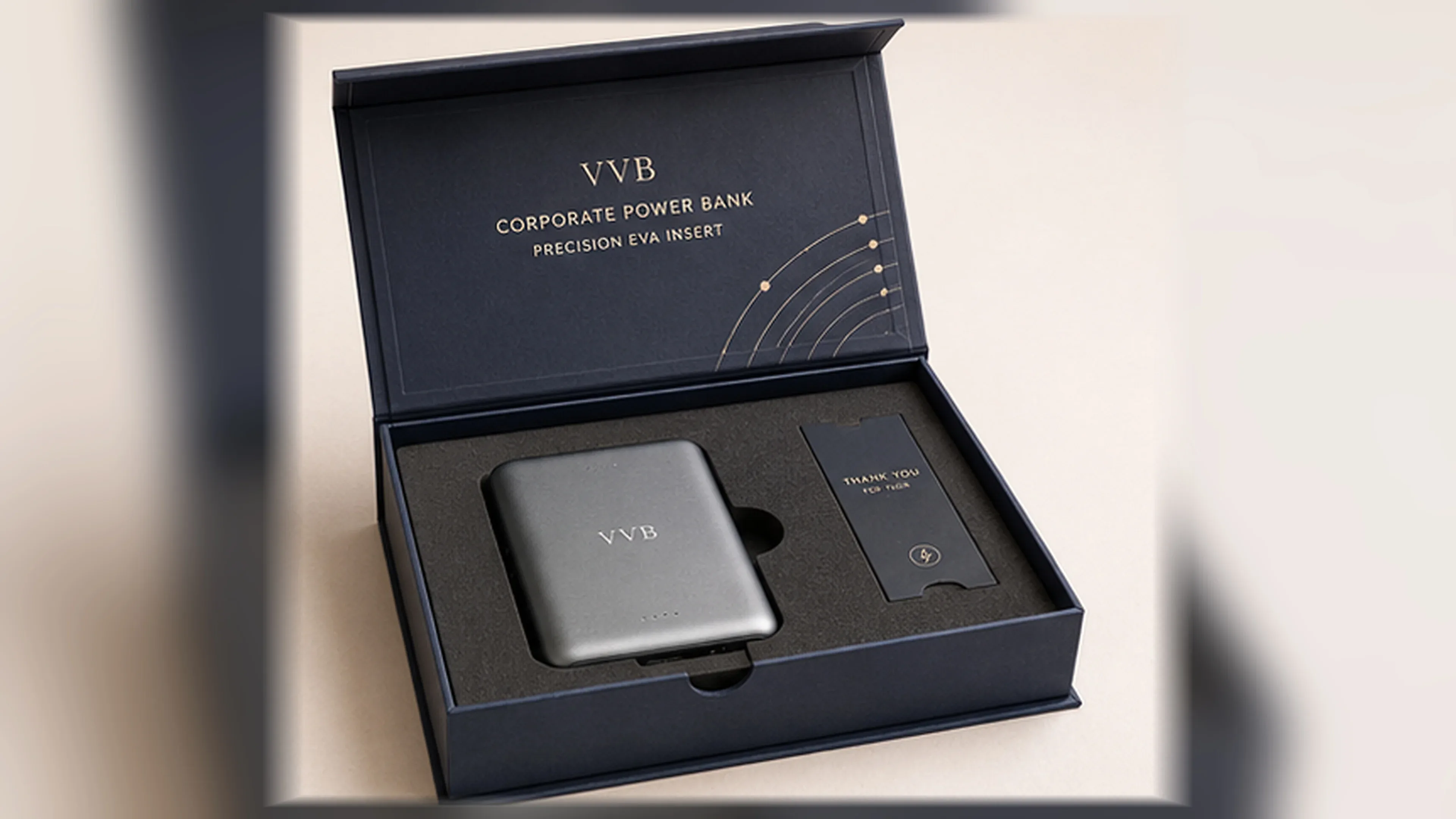 EVA foam insert for premium corporate gift boxes.