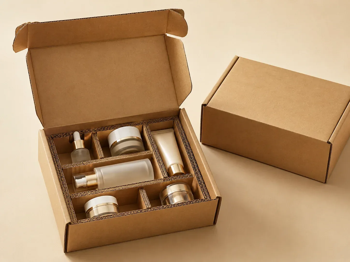 Corrugated insert for shipping.
