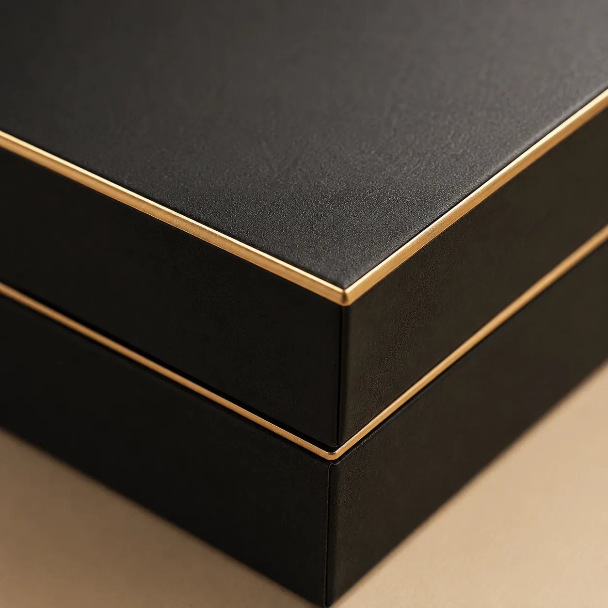 Edge coloring on cosmetics packaging.