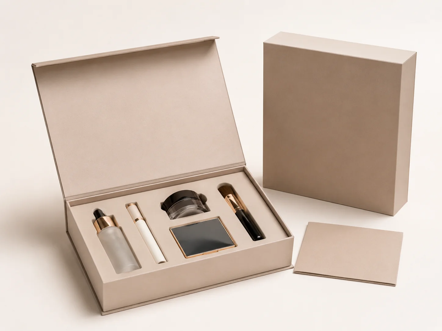 Product launch kit cosmetics packaging.