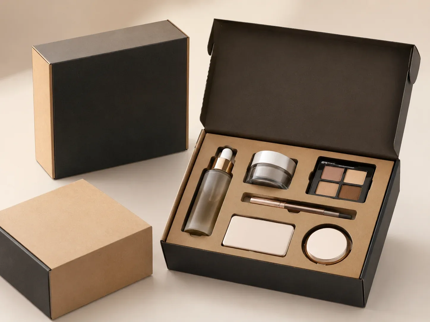 Beauty set with organized inserts.