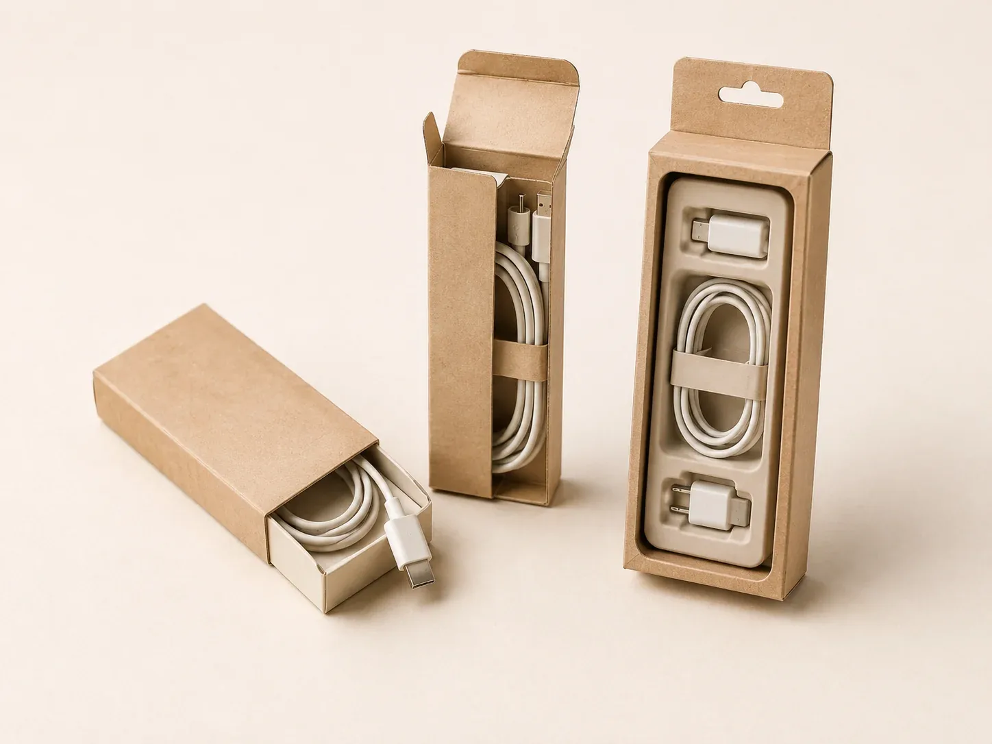 Beauty device packaging and retail display packaging.