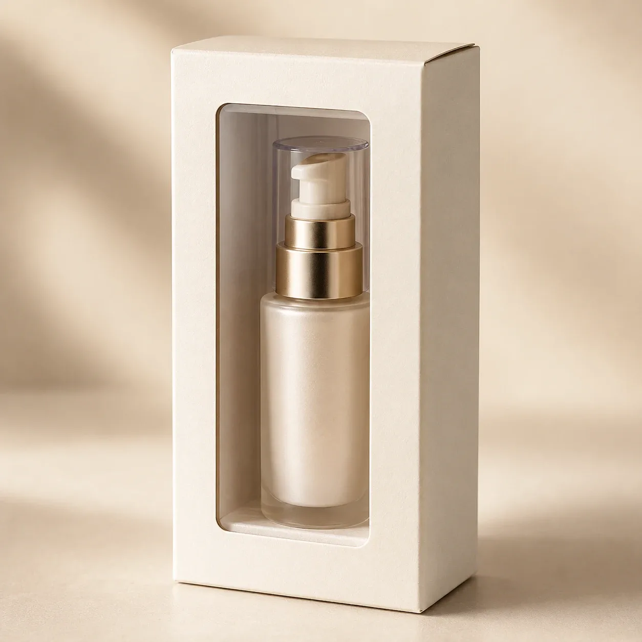 Window patching on corporate gift packaging