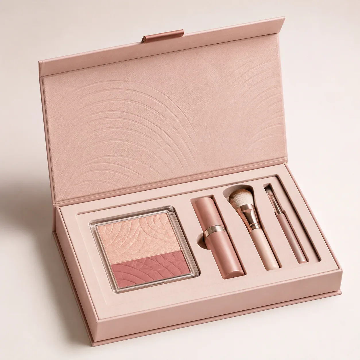 Makeup packaging boxes for palettes lipsticks and compacts
