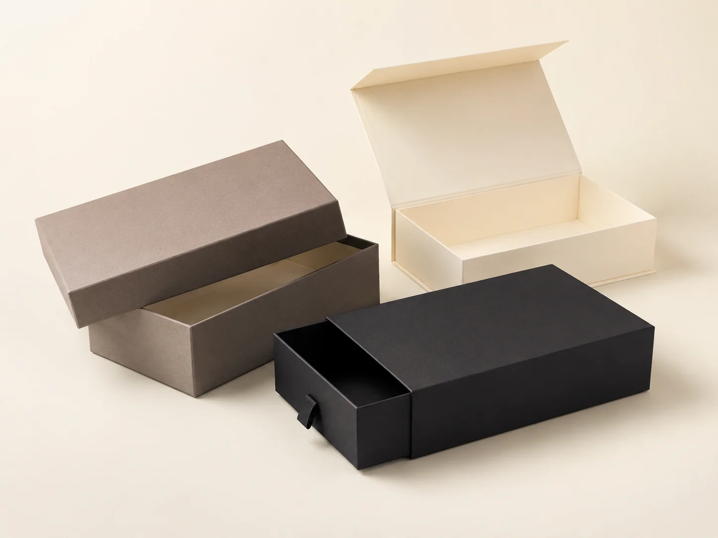 Gift boxes for luxury and retail packaging