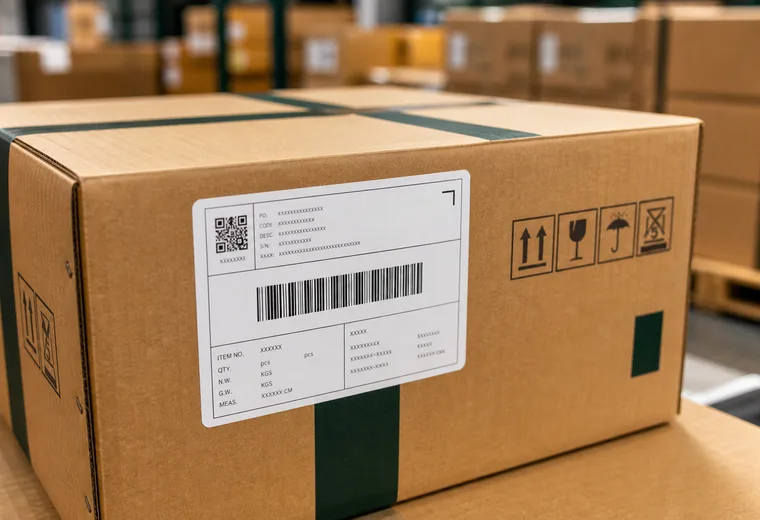 Packing check for export cartons, labels, quantity, and protective packaging.