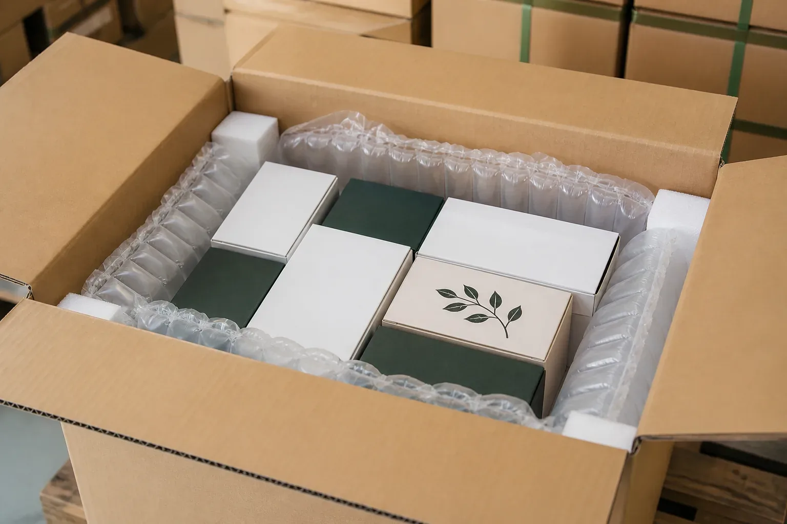 Secure carton packing for international delivery