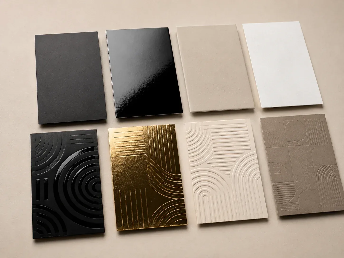 Corrugated box surface finishing with matte coating and foil details