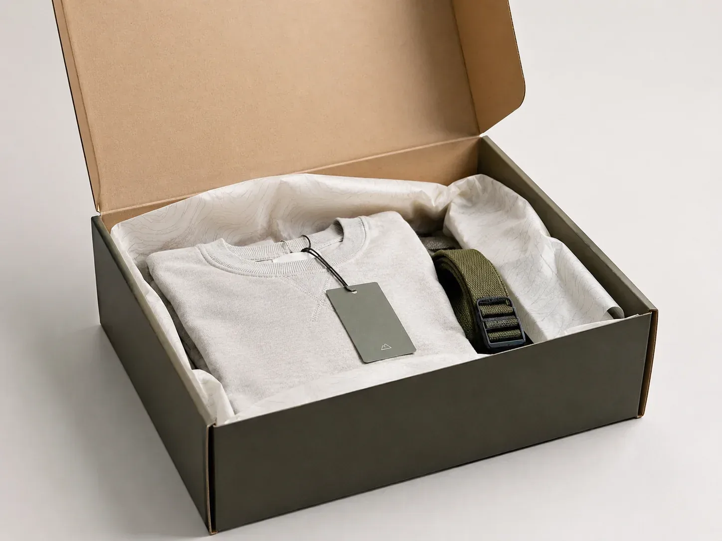 Direct-to-consumer custom packaging for online orders.
