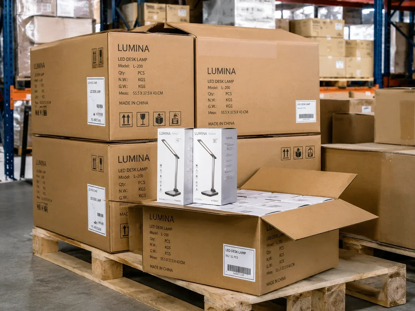 Wholesale e-commerce packaging for reseller shipments.