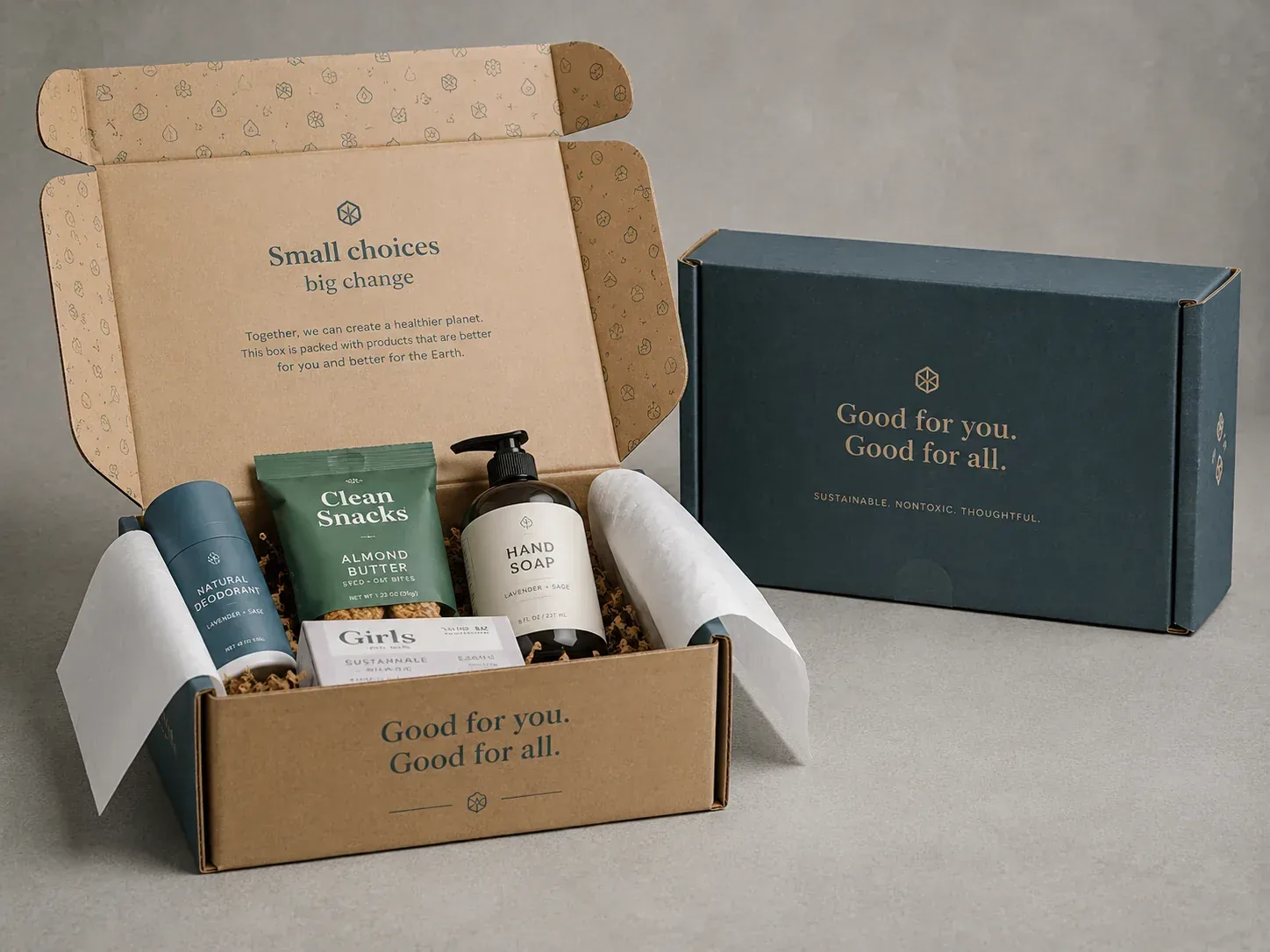 Custom subscription box packaging for recurring programs.