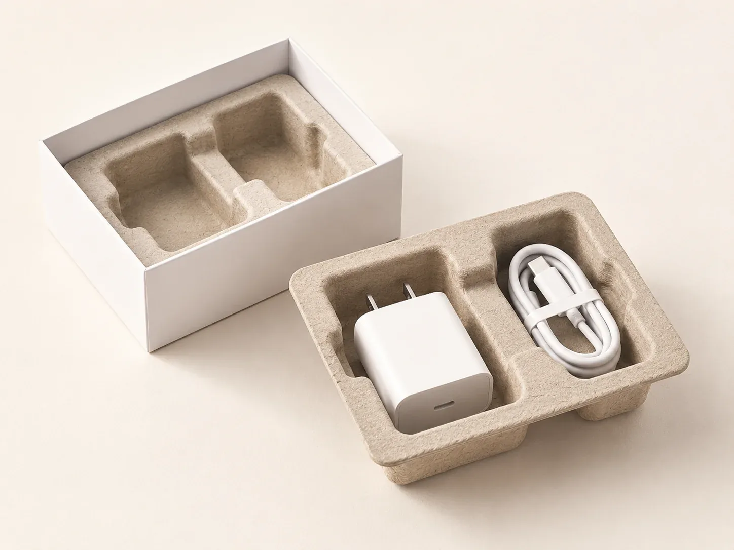 Molded pulp insert for electronics.