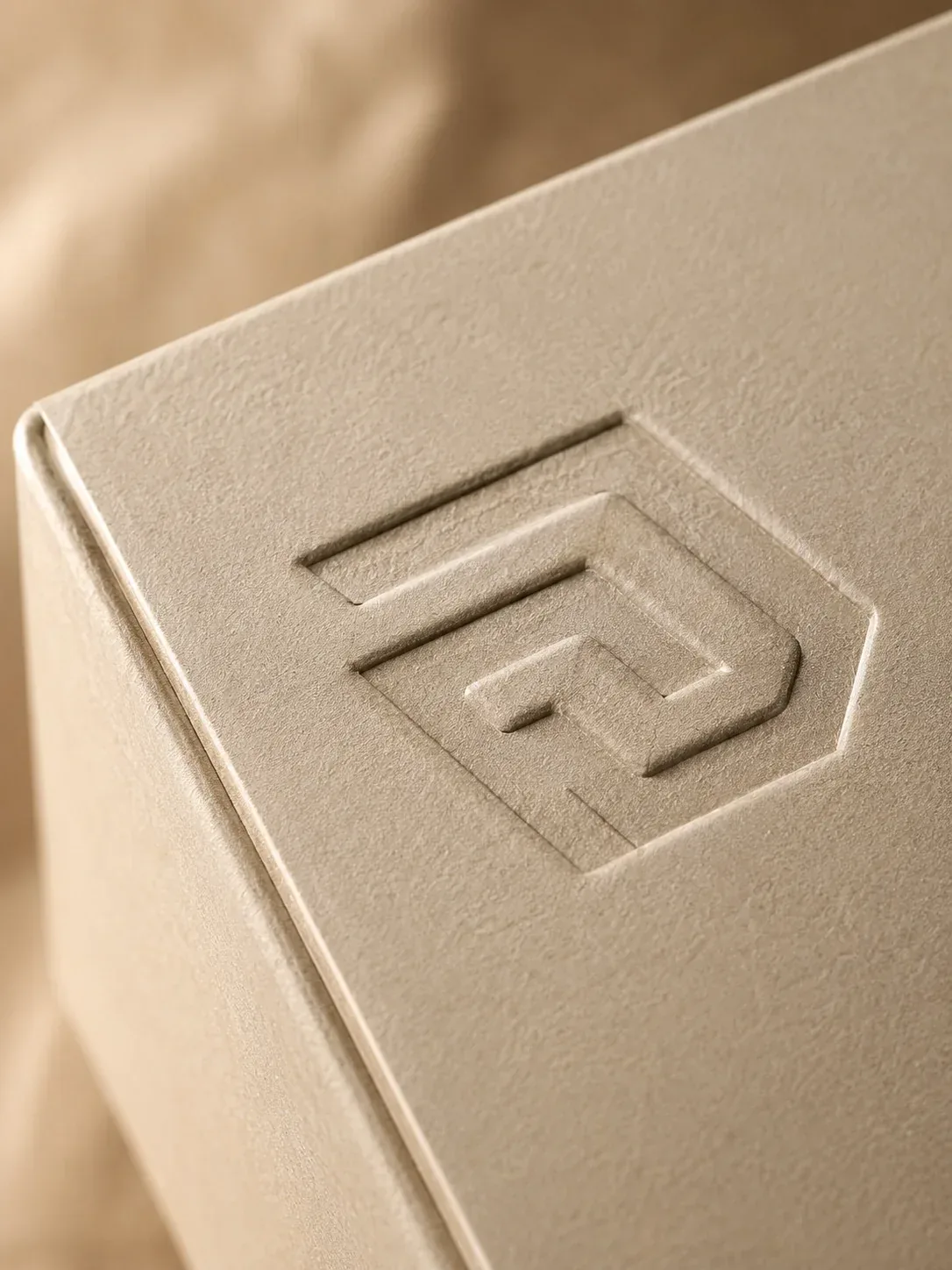 Soft-touch finish on premium electronics packaging.
