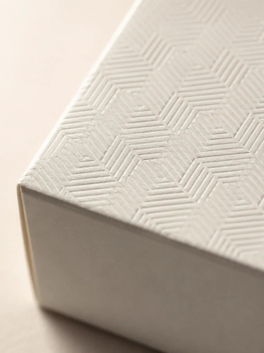 Texture embossing on electronics packaging.