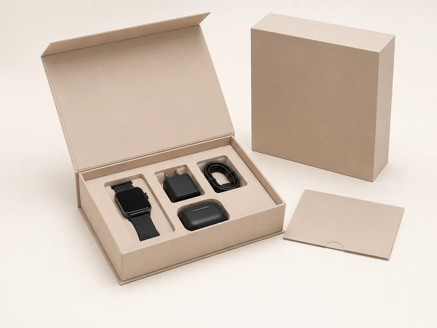 Product launch kit electronics packaging.