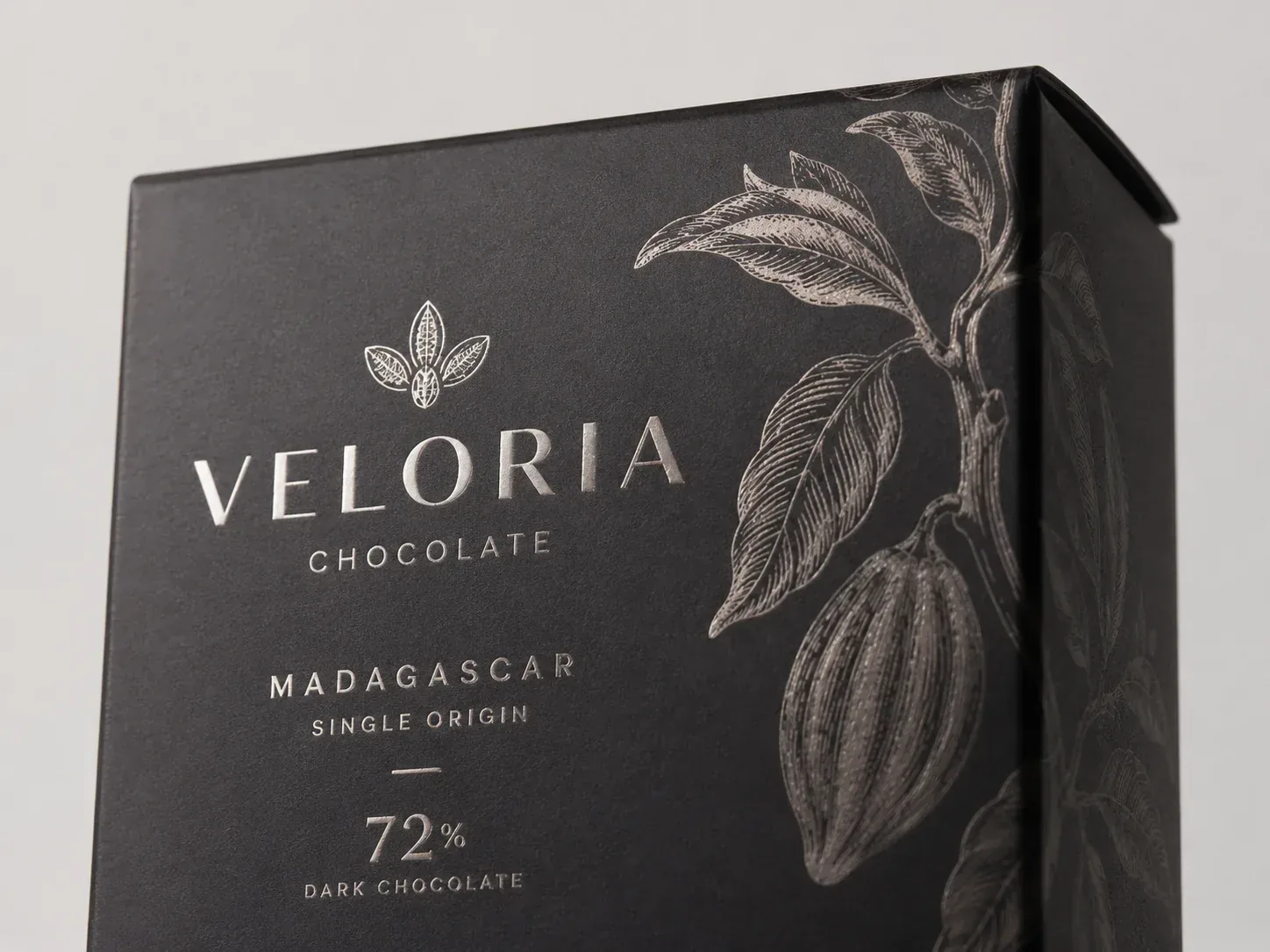 Metallic ink on food packaging.