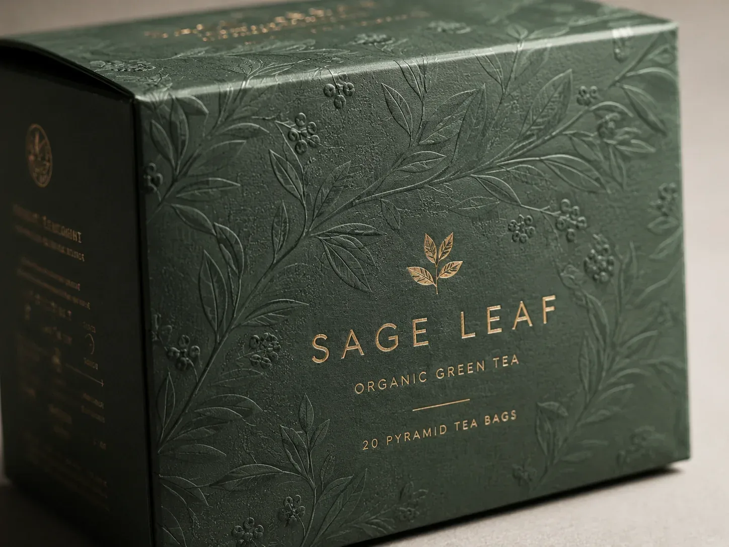 Texture embossing on food packaging.