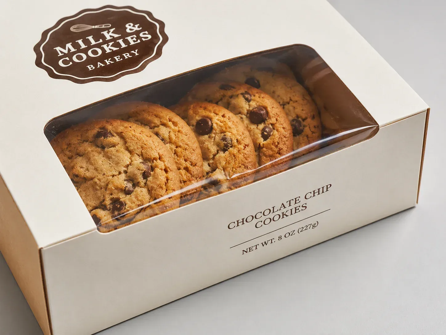 Window patching on food packaging.