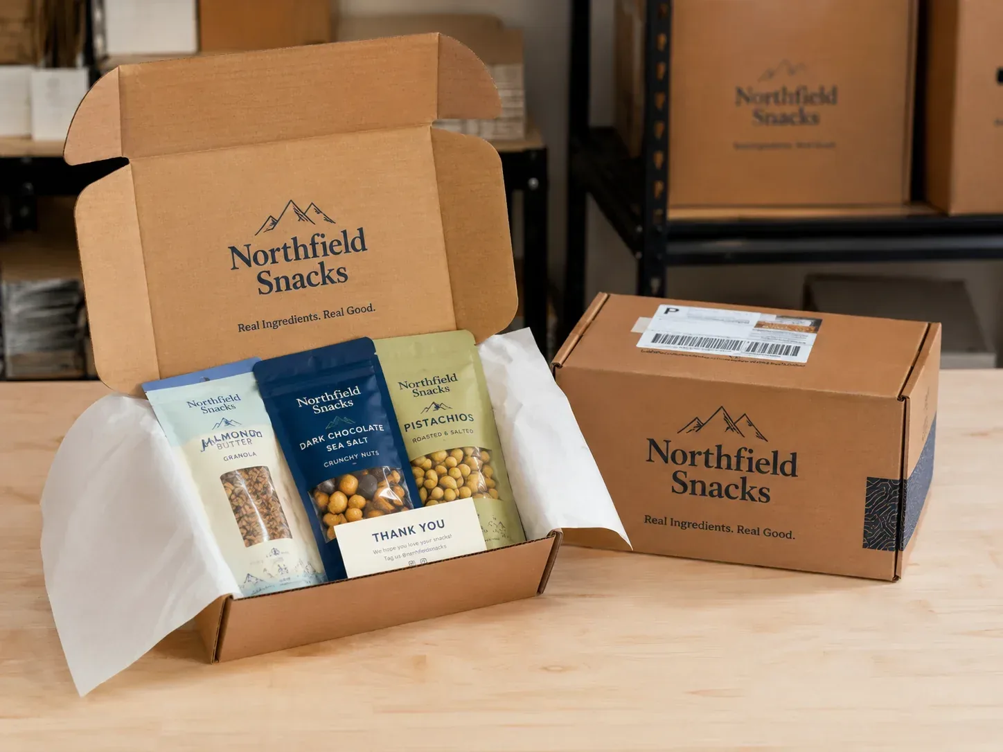 Food mailer fulfillment packaging.