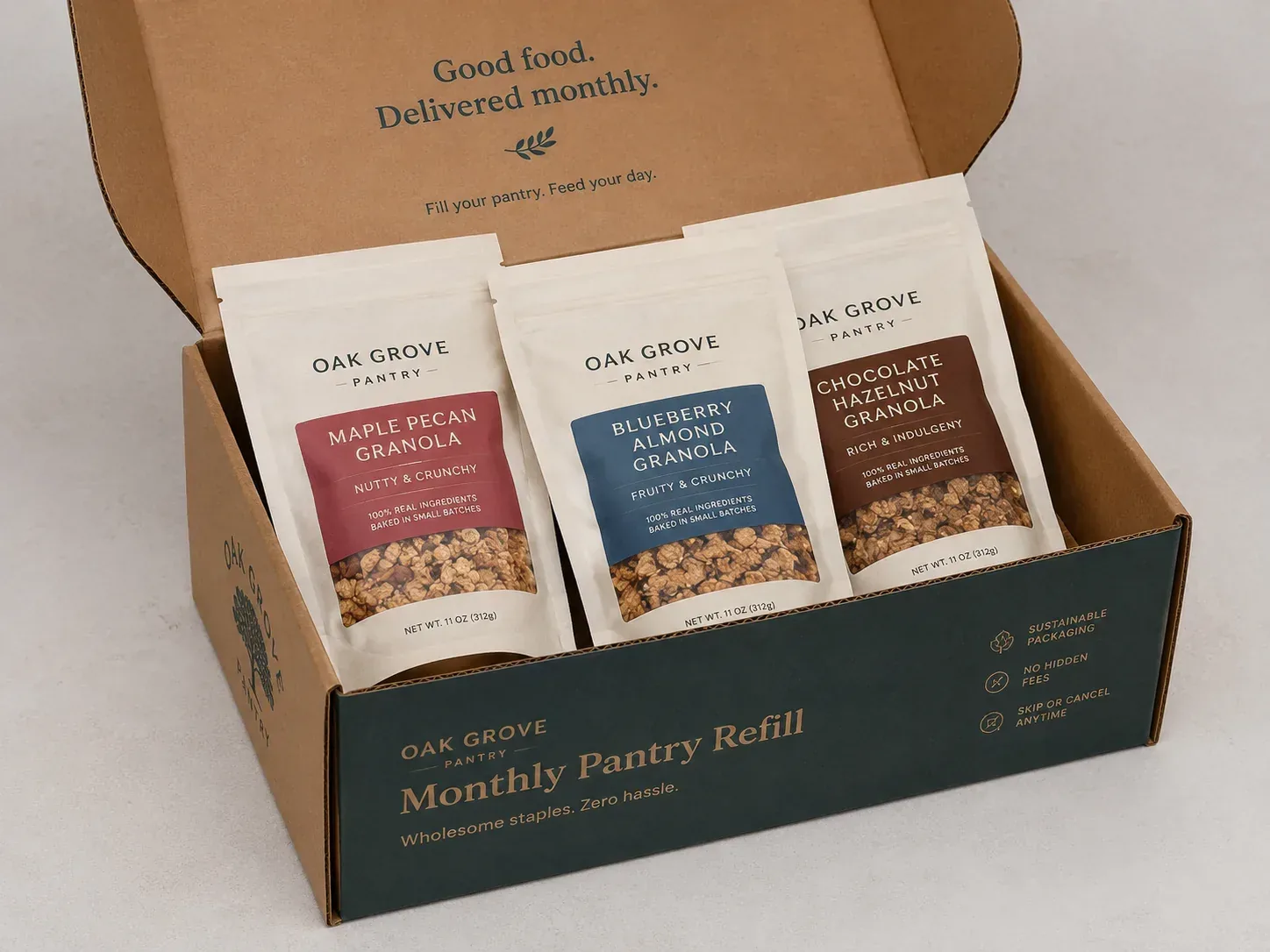 Direct-to-consumer food packaging.