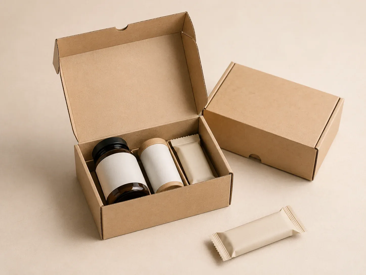 Health food and supplement packaging.