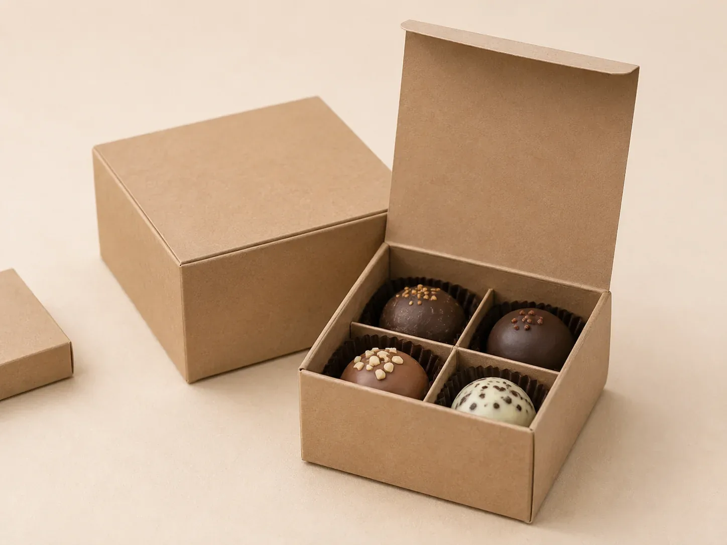 Snack and confectionery packaging box.
