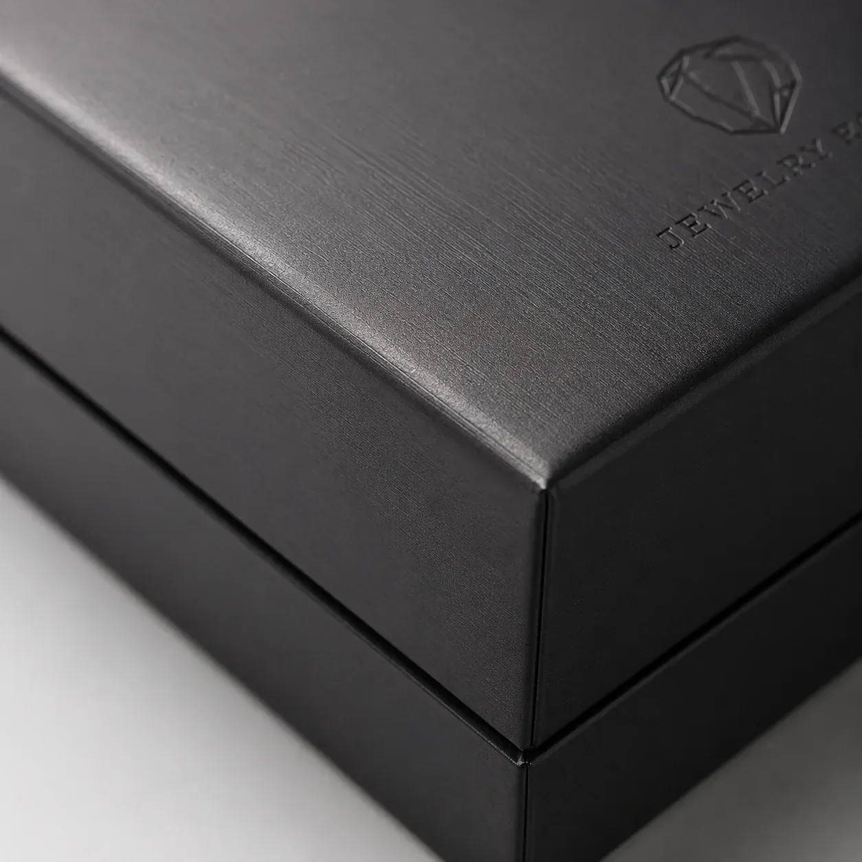 Anti-scratch lamination on jewelry packaging.