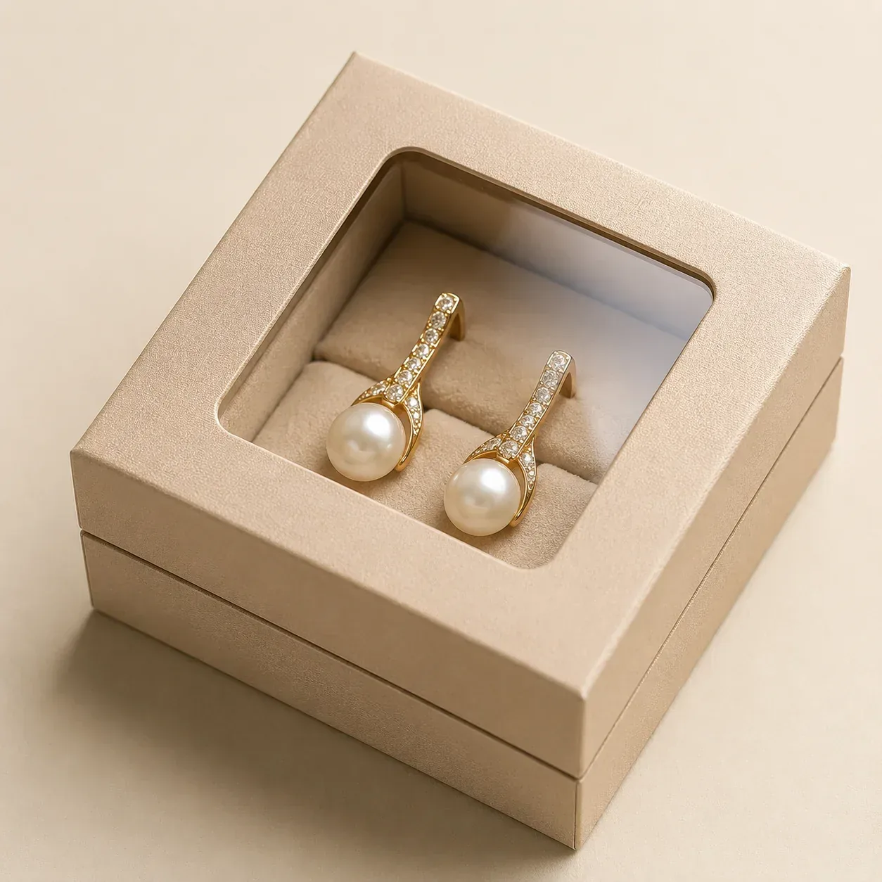 Window patching on jewelry packaging.