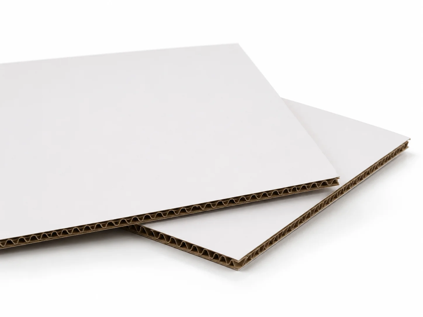 Coated Corrugated Board paper packaging material sample