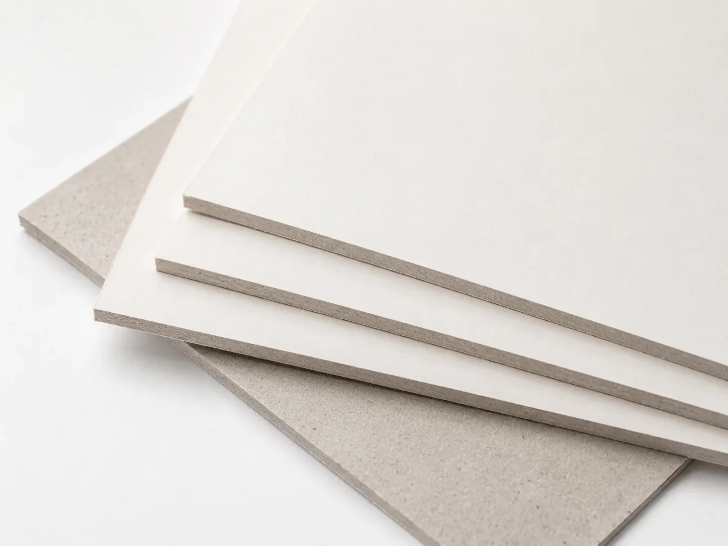 CRB / Coated Recycled Board paper packaging material sample