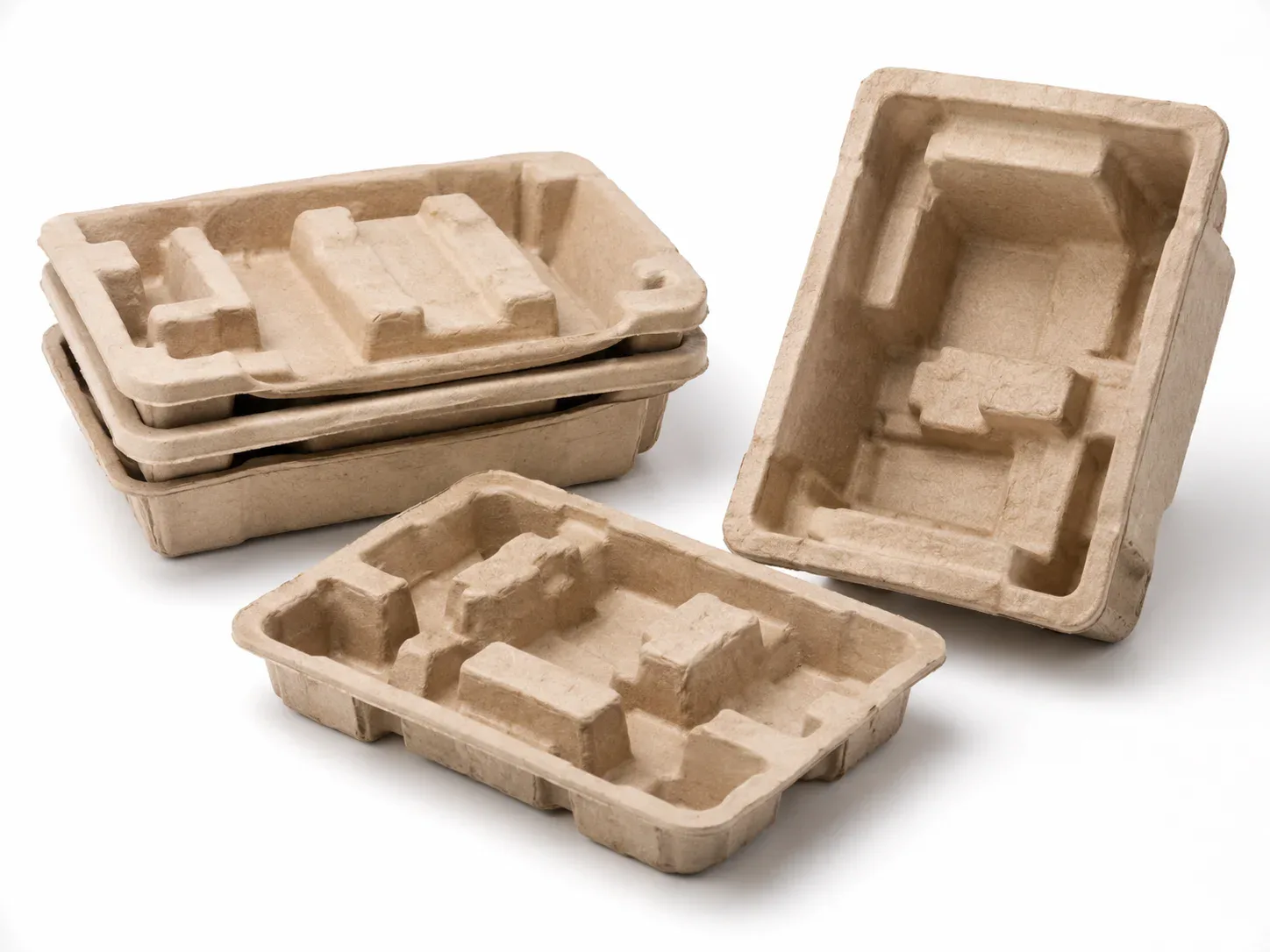 Molded Pulp Tray paper packaging material sample