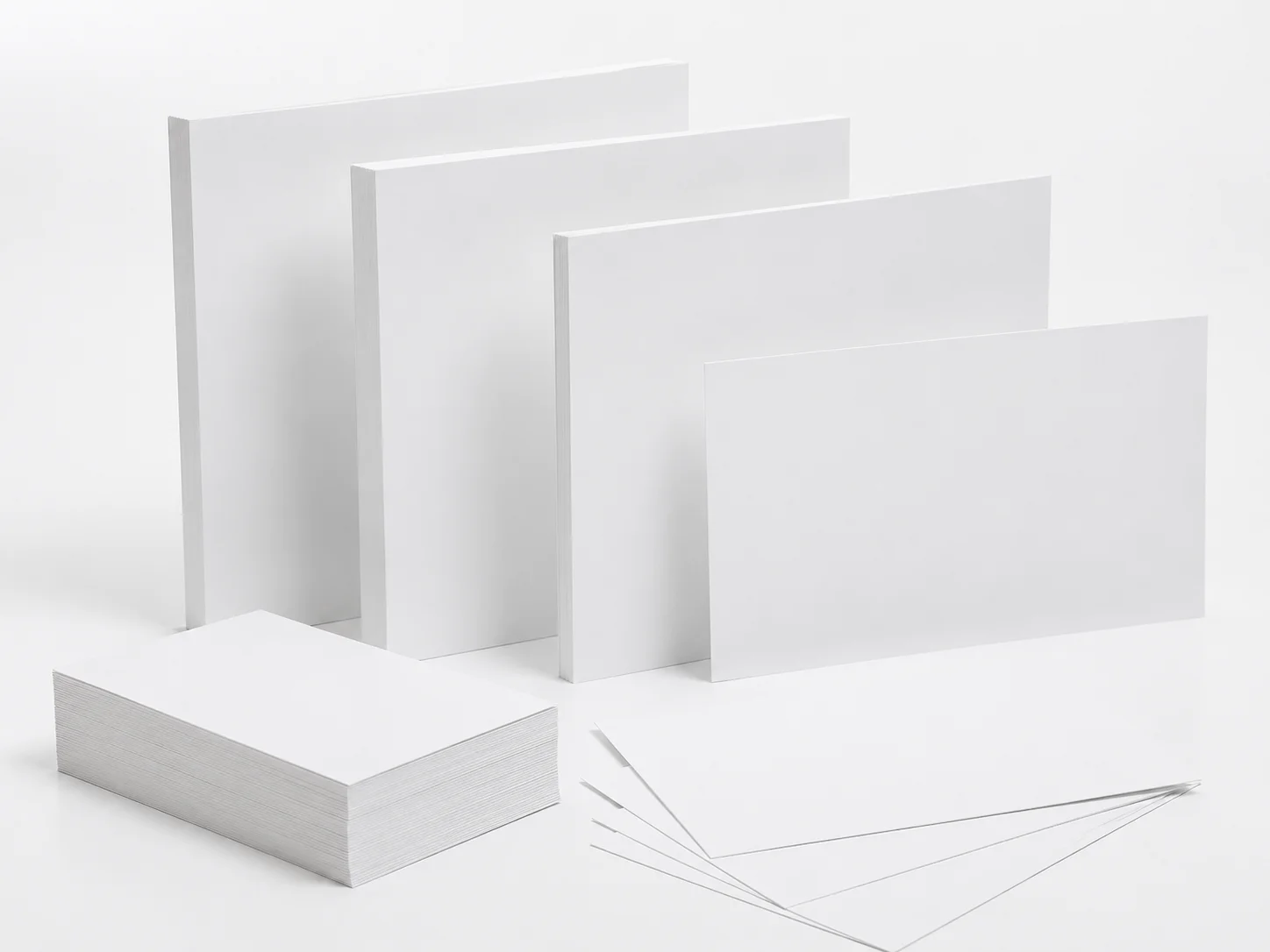 White Card Paper paper packaging material sample