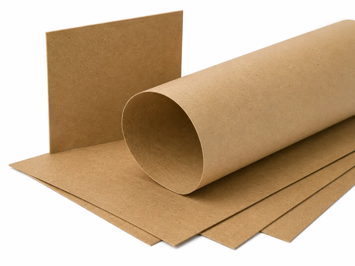 Kraft Paperboard paper packaging material sample